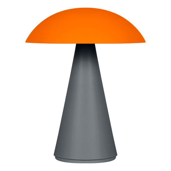 Abajur Dueluci Cogumelo 1106 Alumínio e Acrílico Ø20,5cm x A26cm 2x G9 LED 3W Linha Design Contemporâneo e Orgânico