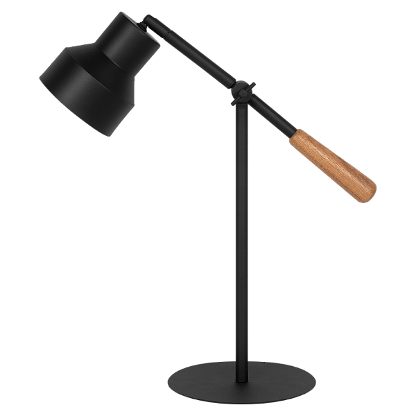 Abajur Dueluci Serena 1086 Alumínio e Madeira Articulado C44cm x A44cm LED E27 Linha Design Escandinavo Contemporâneo