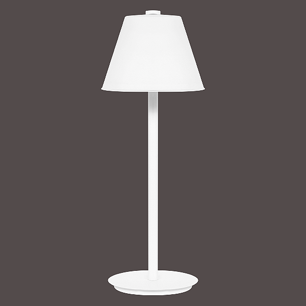 Abajur Dueluci Turim 416 Vidro Branco Fosco Ø12cm x A37cm Tampa Jateada 2 Lâmpadas G9 3W Linha Design Moderno