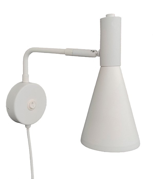 Arandela Dueluci Pica Pau 449IG Articulada Braço Reto Alumínio Acrílico Interruptor na Canopla C9,5 x P24 x A22cm Cúpula Ø9,5 x Ø3 x A19cm LED G9 5W Linha Design Moderno