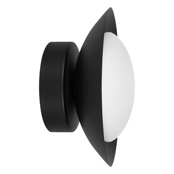 Arandela Dueluci Pose 493 Alumínio Vidro Ø18cm x P8cm Interno Ø12cm x A6cm LED 5,6W 430Lm 2700K Linha Design Moderno