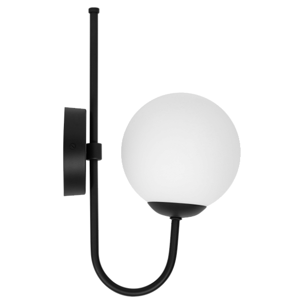 Arandela Externa TENA 4414 em Alumínio com Vidro Esfera Ø14 cm – Estrutura C14 x P20 x A27 cm – 1 x G9 LED – Dueluci Iluminação