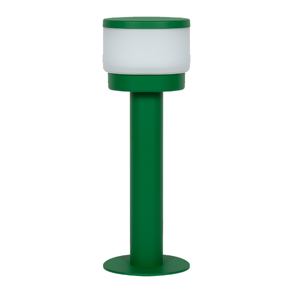 Balizador Externo CHEESE TAMP 4233 com Cúpula Tampa G9 5W – Estrutura Ø10 x A30 cm – Dueluci Iluminação