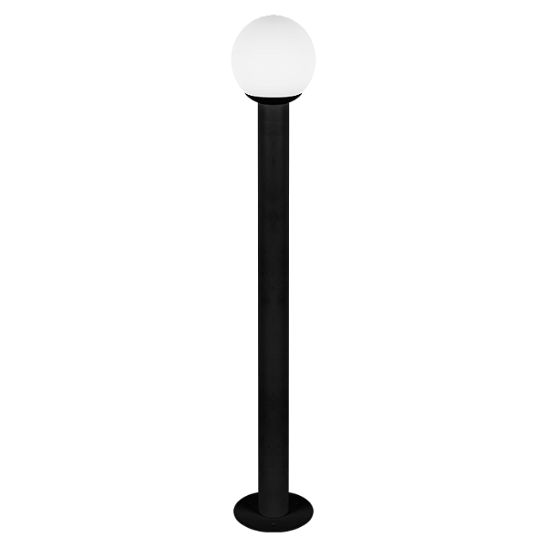 Balizador Externo ESFERA Ø10 4206 com Globo 10 cm G9 5W – Estrutura Ø10 x A63 cm – Dueluci Iluminação