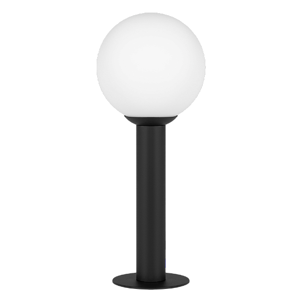 Balizador Externo ESFERA Ø14 4213 com Globo 14 cm G9 5W – Estrutura Ø14 x A37 cm – Dueluci Iluminação