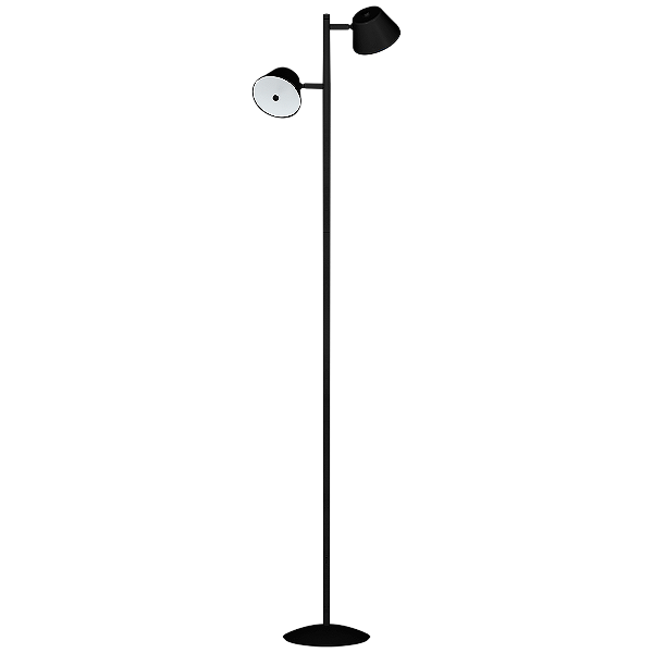 Coluna Dupla Giratória Dueluci Treviso 426/2 Alumínio Tampa Vidro Jateado C32cm x A144cm LED 2x5,6W 2700K 860Lm Bivolt Linha Design Moderno