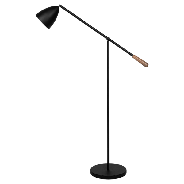 Coluna SERENA 2115 em Alumínio e Madeira com Cúpula Ø13 x A15 cm para 1 Lâmpada LED E27 – Dueluci Iluminação