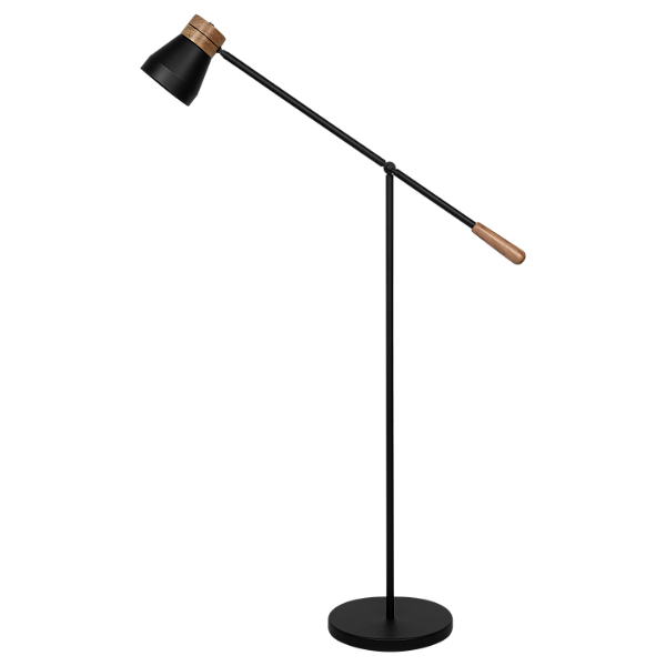 Coluna SERENA 2117 em Alumínio e Madeira com Cúpula Ø12,5/Ø8 x A11,5 cm para 1 Lâmpada LED E27 – Dueluci Iluminação