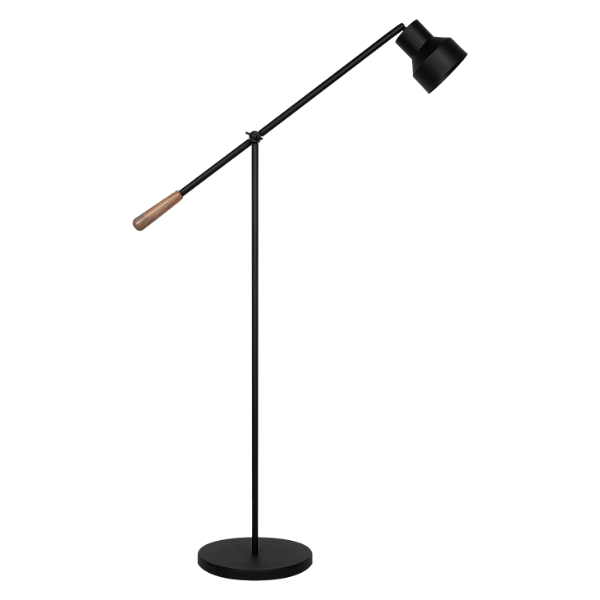 Coluna SERENA 2118 em Alumínio e Madeira com Cúpula Ø13/Ø6,5 x A13,5 cm para 1 Lâmpada LED E27 – Dueluci Iluminação