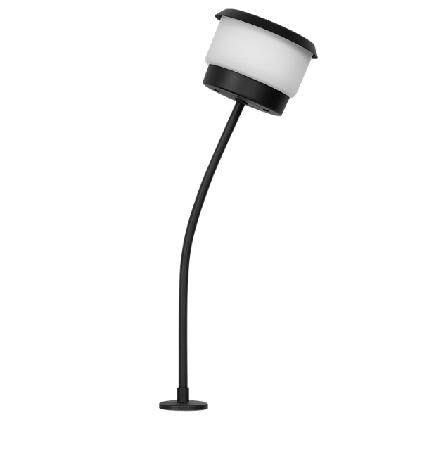 Espeto Externo CHEESE CURV CHINÊS 4054 com Cúpula Estilo Chinês G9 5W – Estrutura C16 x P10 x A40 cm com Haste de 28 cm para Aterramento – Dueluci Iluminação