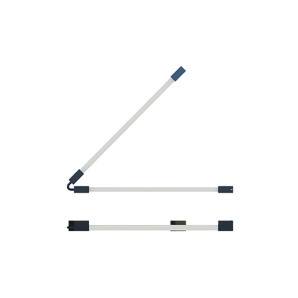 Luminária SLIM 2076Q Dupla em Alumínio com Centro 45° V para 2 Tubos LED T8 de 60 cm ou 120 cm – Dueluci Iluminação