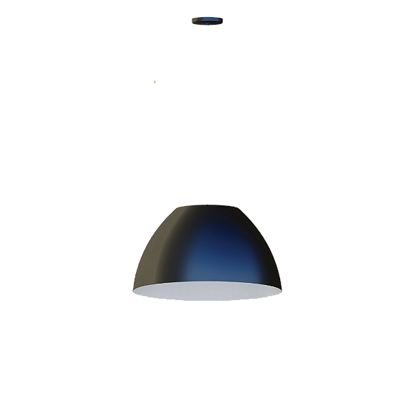 Pendente Dueluci Aran 973GA Alumínio Ø50cm x A28cm Com Acrílico 2x E27 LED Linha Design Contemporâneo