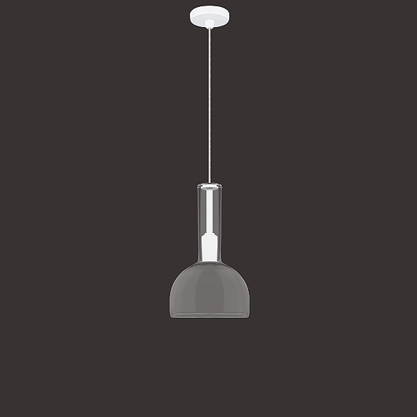 Pendente Dueluci Tune 518 Cúpula Vidro Cristal Ø3,4cm x Ø11,5cm x A18,5cm LED 1x G9 7W Linha Design Contemporâneo