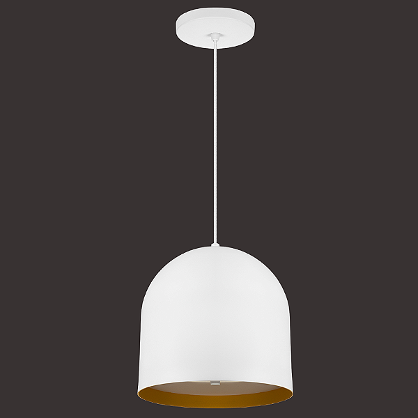 Pendente Dueluci Vistoso 463 Alumínio Acrílico Ø28cm x A28cm 2x Soquetes E27 LED Linha Design Moderno