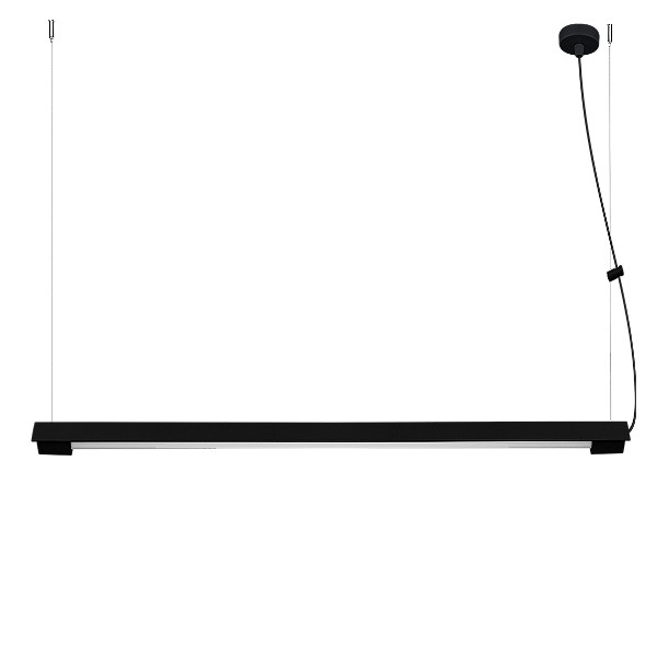 Pendente LIGHT 1 3500 Direto Perfil ∟ 3,8 x 3,8 cm C71 x P5,5 x A5 cm para Lâmpada T8 60 cm Ponteira Redonda – Dueluci Iluminação