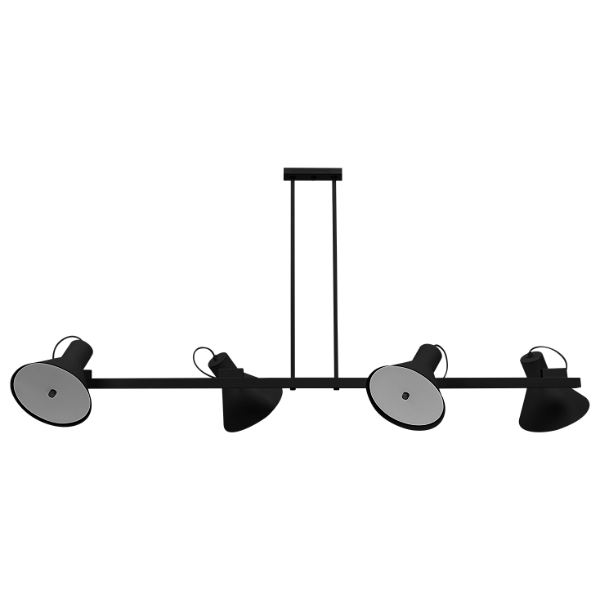 Pendente Mobile Pix Haste 4 Cúpulas Dueluci Alumínio Acrílico G9 399G