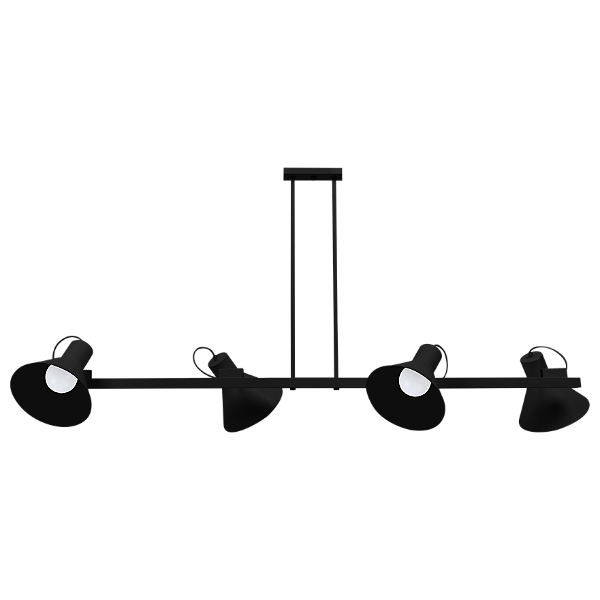 Pendente Mobile Pix Haste 4 Cúpulas Dueluci Alumínio E27 399E