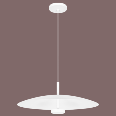 Pendente STAR 2400 Ø47 x A18 cm em Alumínio com Luz Indireta e Placa LED 15W 3000K Bivolt – Dueluci Iluminação