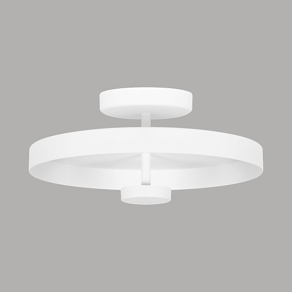 Plafon STAR 2380 Ø40 x A18,5 cm com Luz Indireta e Placa LED 15W 3000K Bivolt – Dueluci Iluminação