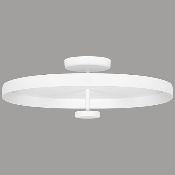 Plafon STAR 2388 Ø60 x A20 cm com Luz Indireta e Placa LED 15W 3000K Bivolt – Dueluci Iluminação