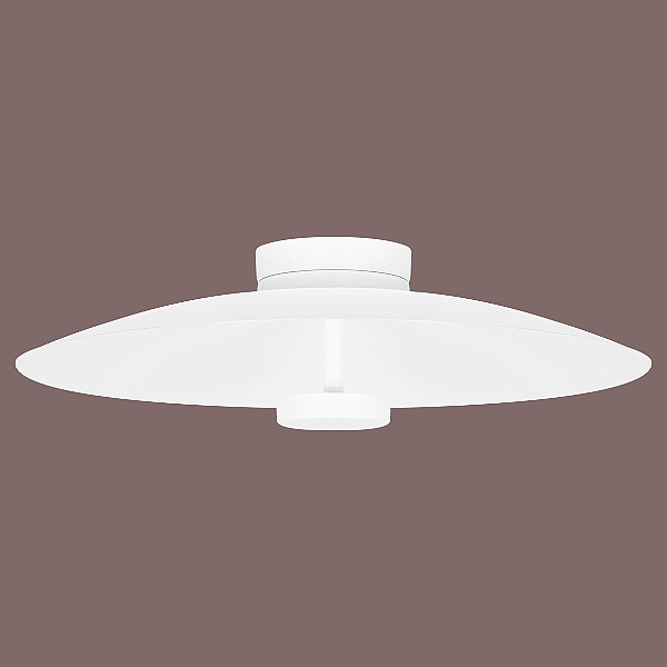 Plafon STAR 2396 Ø47 x A14 cm em Alumínio com Luz Indireta e Placa LED 15W 3000K Bivolt – Dueluci Iluminação