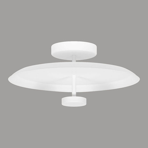 Plafon STAR 2404 Ø43 x A18,5 cm em Alumínio com Luz Indireta e Placa LED 15W 3000K Bivolt – Dueluci Iluminação