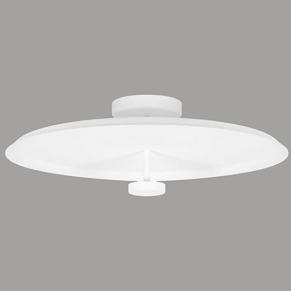 Plafon STAR 2412 Ø63 x A20 cm em Alumínio com Luz Indireta e Placa LED 15W 3000K Bivolt – Dueluci Iluminação