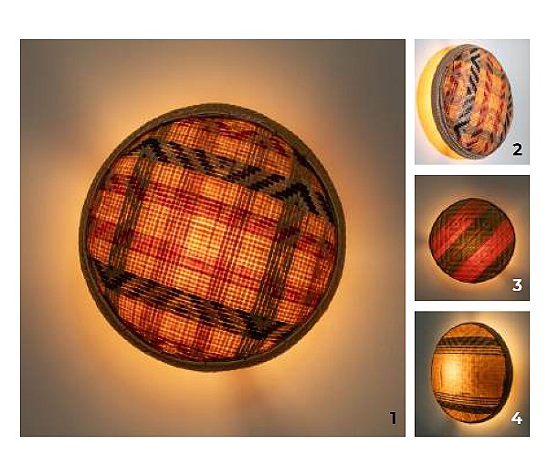 Arandela Baniwa Lua Nova Munclair – Silvia Carneiro Ø30cm Ligação Direta 2391