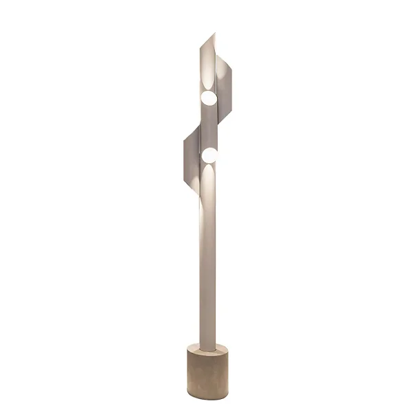 Coluna Luminária de Piso Mandacaru Munclair – Fabíola Bergamo 9× GU10, Base Concreto, A170 cm 9614