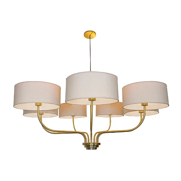 Lustre Versos 7 Braços Munclair Iluminação – Assinado por Expedito Bezerra Ø120cm 1268-7