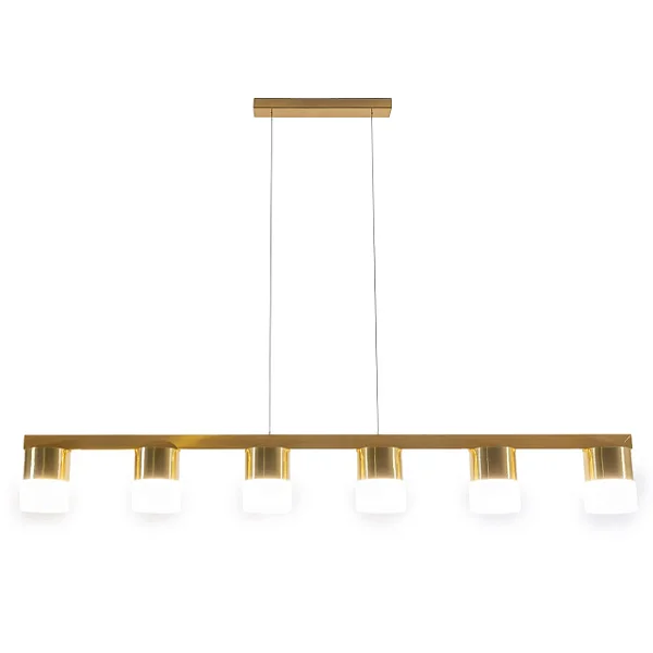 Pendente Dama Linear Munclair – Studio Design 8×100×12,5 cm (6× G9, Regulável 200cm) 4689-6