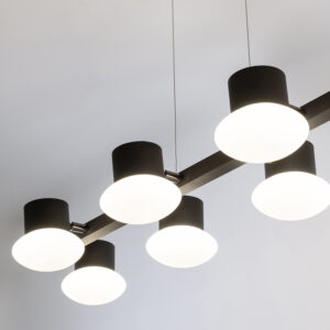 Pendente Lis Mini Linear Articulado Munclair – 32×100×11 cm (8× G9, Regulável 200 cm) 4696-8