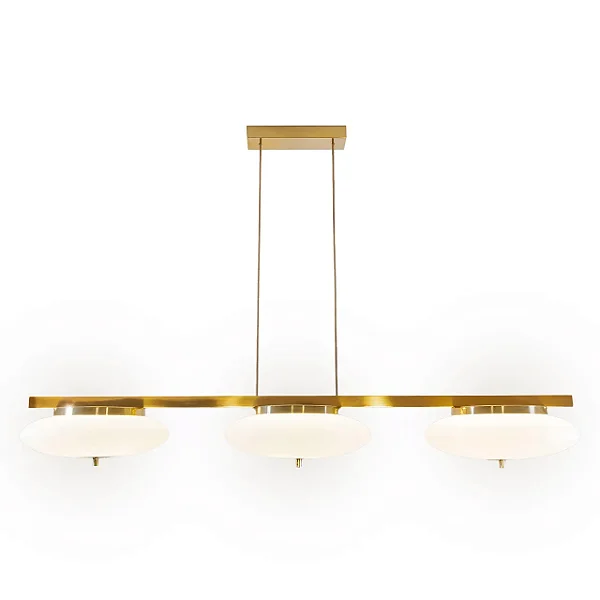 Pendente Lis Triplo Munclair – Studio Design 31,5×120×15 cm (3× LED 2700K, Bivolt) 4698-3