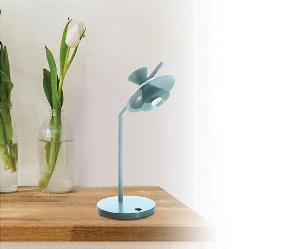 Abajur Interno Old Artisan ABJ-5978 em Alumínio Pintado/Escovado – 1 Lâmpada MR11 5W – 250 x 200 x 570 mm