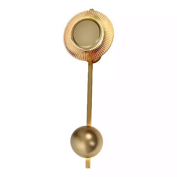 Arandela Interna Old Artisan AR-5737 em Alumínio – 1 LED 5,5 W 2700 K – P100 × L190 × A600 mm – Acabamentos Pintado, Polido ou Escovado