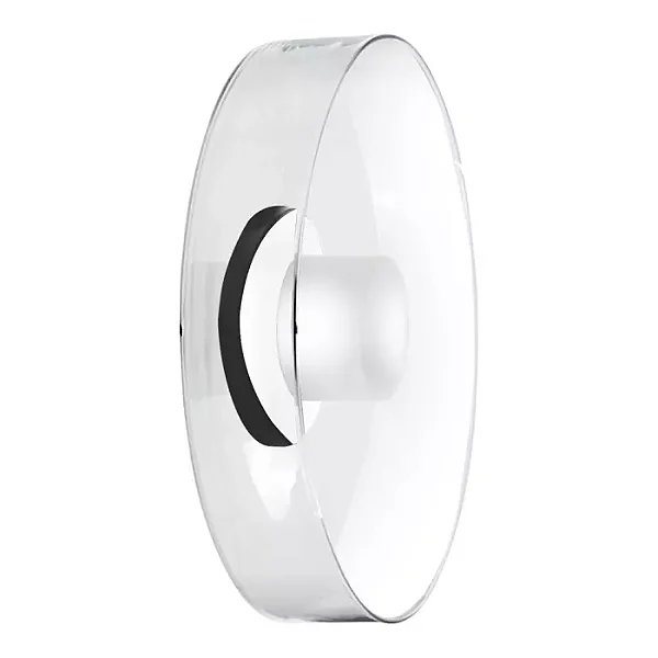 Arandela Interna Old Artisan AR-5790 em Alumínio – LED Integrado 5,5 W 2700 K – Ø320 × A90 mm – Acabamento Polido com Vidro Branco