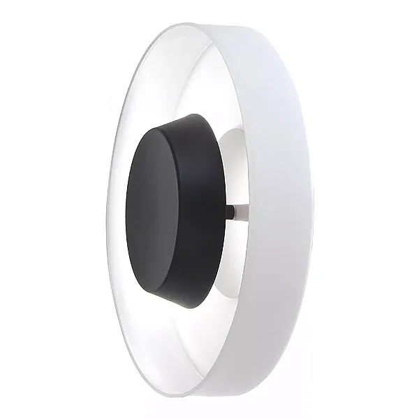 Arandela Interna Old Artisan AR-5796 em Alumínio – LED Integrado 9 W – Ø320 × A90 mm – Acabamento Polido com Vidro Branco