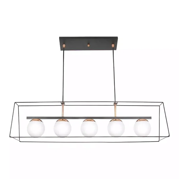 Pendente Old Artisan PD-5287/B – 5 E27 – C960 × L250 × A230 mm – Acabamento