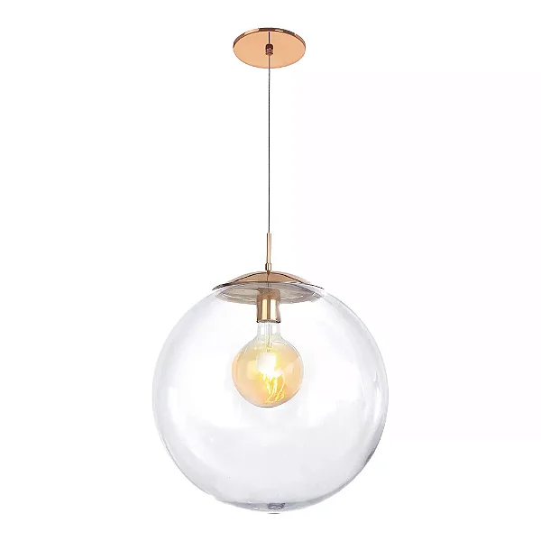Pendente Old Artisan PD-5474 – 1 E27 – Globo Ø250 mm – Ø250 × A310 mm – Acabamento