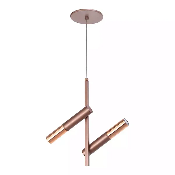 Pendente Old Artisan PD-5484 – 2 G9 – L200 × P100 × A310 mm – Acabamento