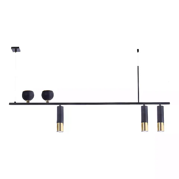 Pendente Old Artisan PD-5526 – 5 Mini GU – C1200 × L90 × A560 mm – Acabamento