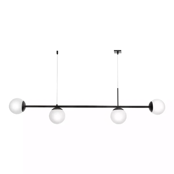 Pendente Old Artisan PD-5616 em Alumínio – 4 G9 – Globo Ø12 mm – C1235 × L120 × A290 mm – Acabamento