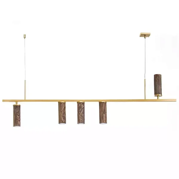 Pendente Old Artisan PD-5633 em Alumínio – 5 MR11 – C1200 × L50 × A330 mm – Acabamento