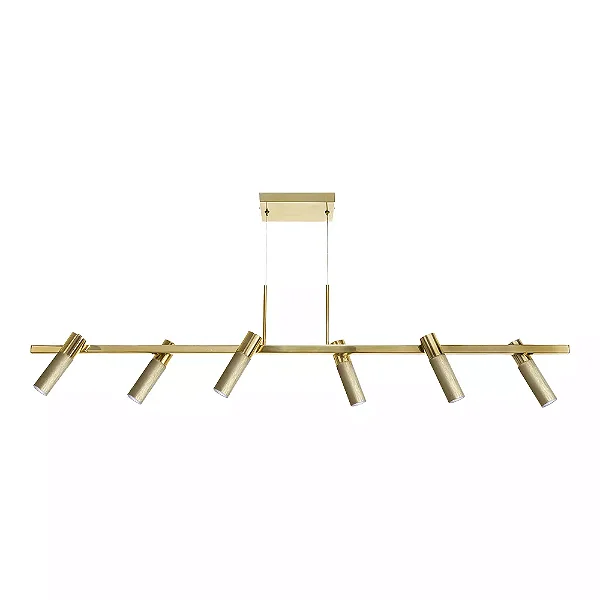 Pendente Old Artisan PD-5635 em Alumínio – 6 MR11 – C1200 × L120 × A280 mm – Acabamento