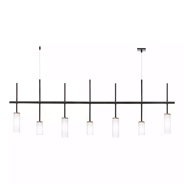 Pendente Old Artisan PD-5650 em Alumínio – 7 G9 – C1300 × L50 × A460 mm – Acabamento