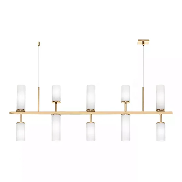 Pendente Old Artisan PD-5654/10 em Alumínio – 10 G9 – C1100 × L50 × A320 mm – Acabamento