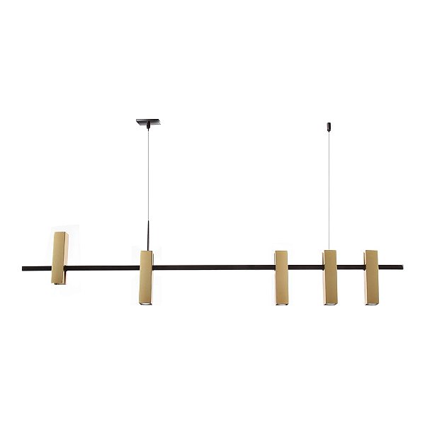 Pendente Old Artisan PD-5689 em Alumínio – 5 MR11 – C1200 × L40 × A270 mm – Acabamento Pintado, Polido ou Escovado