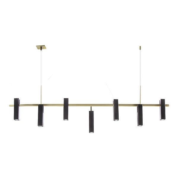 Pendente Old Artisan PD-5690 em Alumínio – 7 MR11 – C1300 × L40 × A380 mm – Acabamento Pintado, Polido ou Escovado