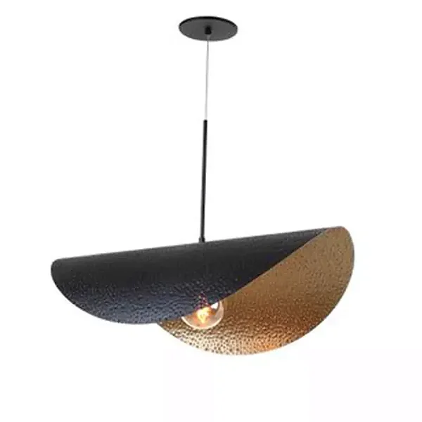 Pendente Old Artisan PD-5720 em Alumínio – 1 E27 – Acabamento Corrugado