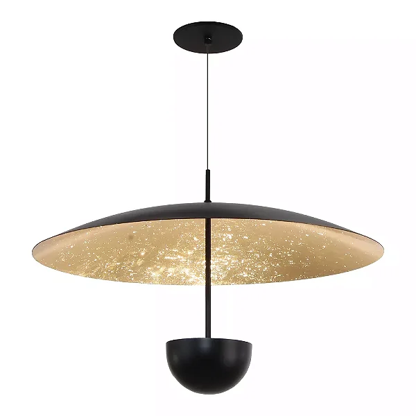 Pendente Old Artisan PD-5728 em Alumínio – 4 MR11 – A380 × Ø600 mm – Acabamento Metal Gold